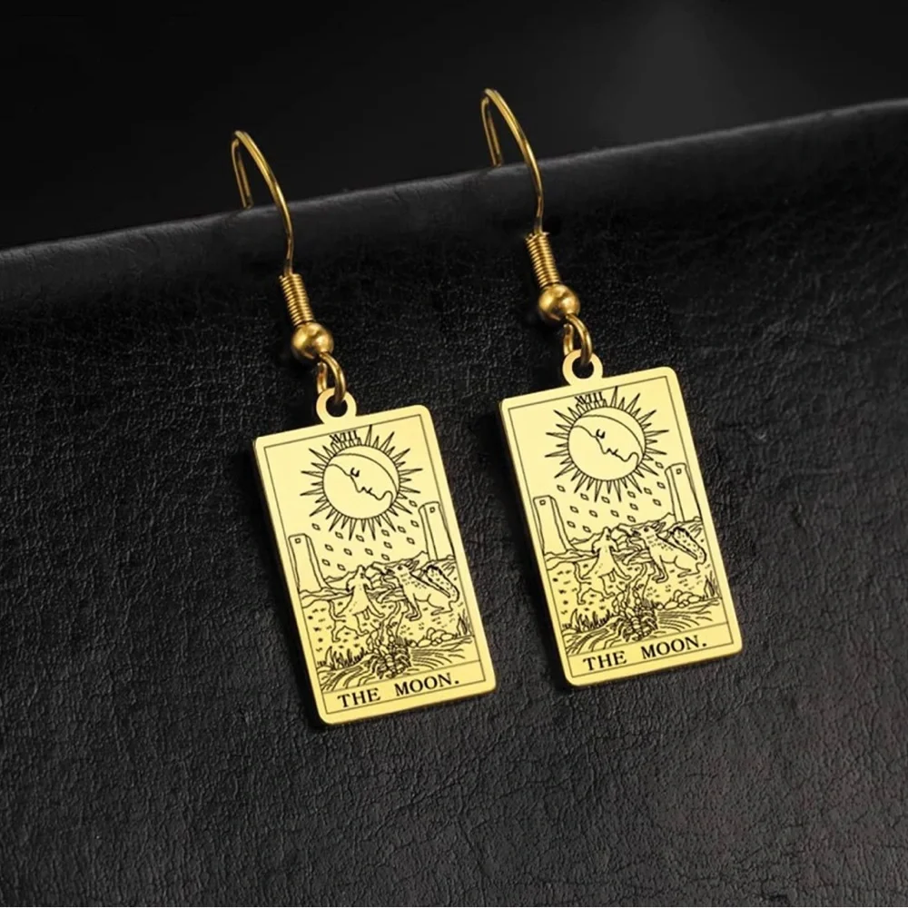 4 for $25 NEW WITH TAGS Tarot Card The Moon Earrings